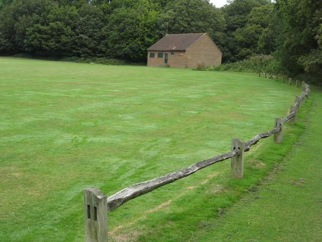 'The Ring' Cricket pitch and changing rooms, Earlswood Common, near Redhill, Surrey - geograph.org.uk - 1434219