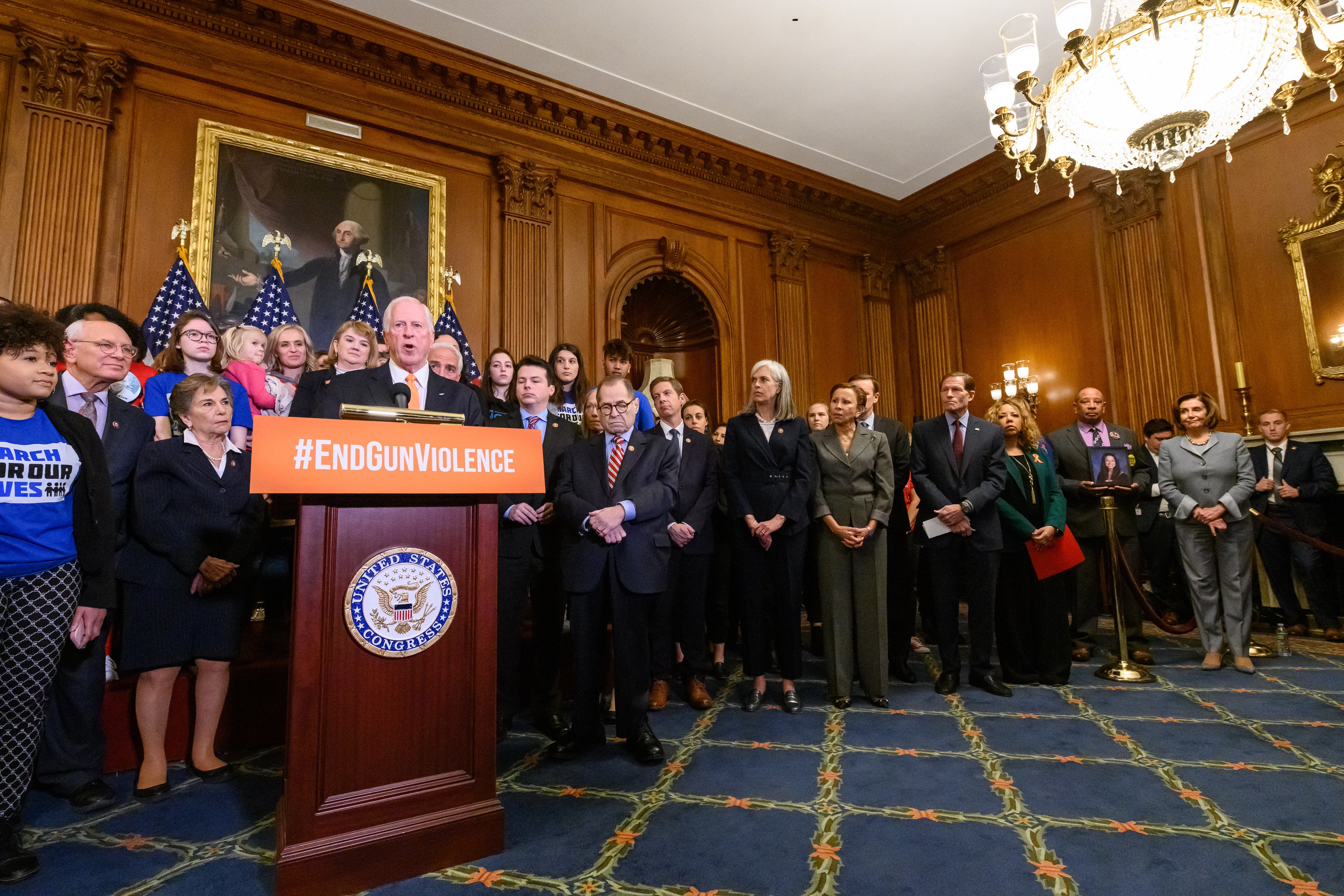 File:Bipartisan Background Checks Act of 2019 press conference 2020   - Wikimedia Commons