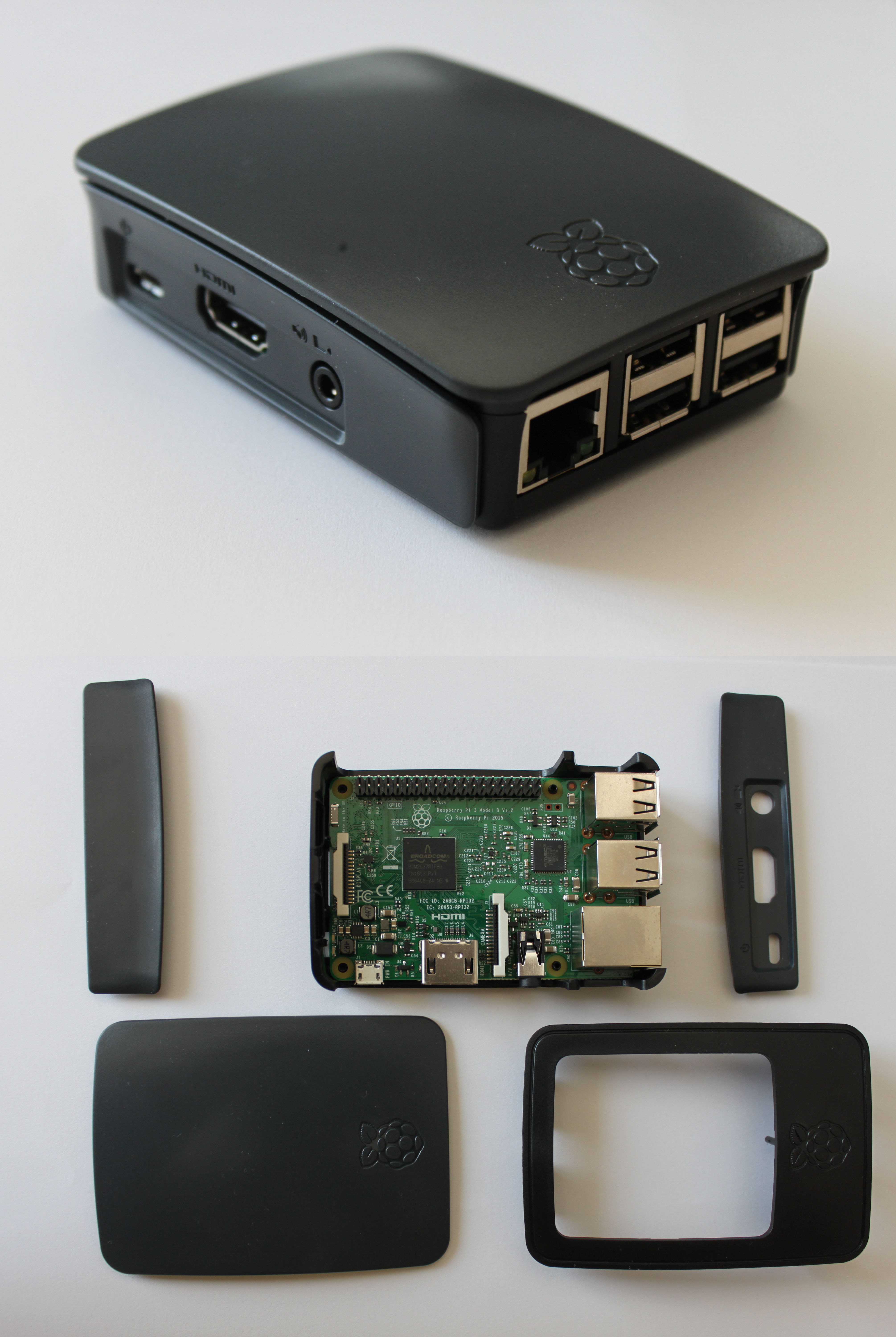 Boîtier officiel Raspberry Pi 4 - Noir