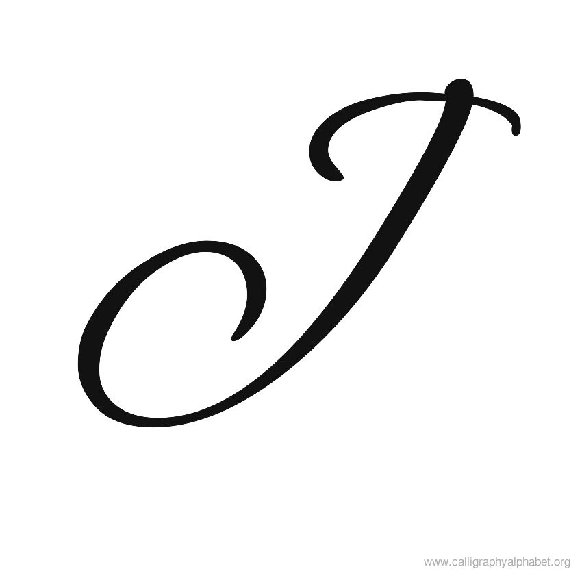 cursive letter j designs