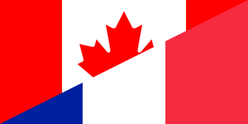 File:Flag of Canada and France.png