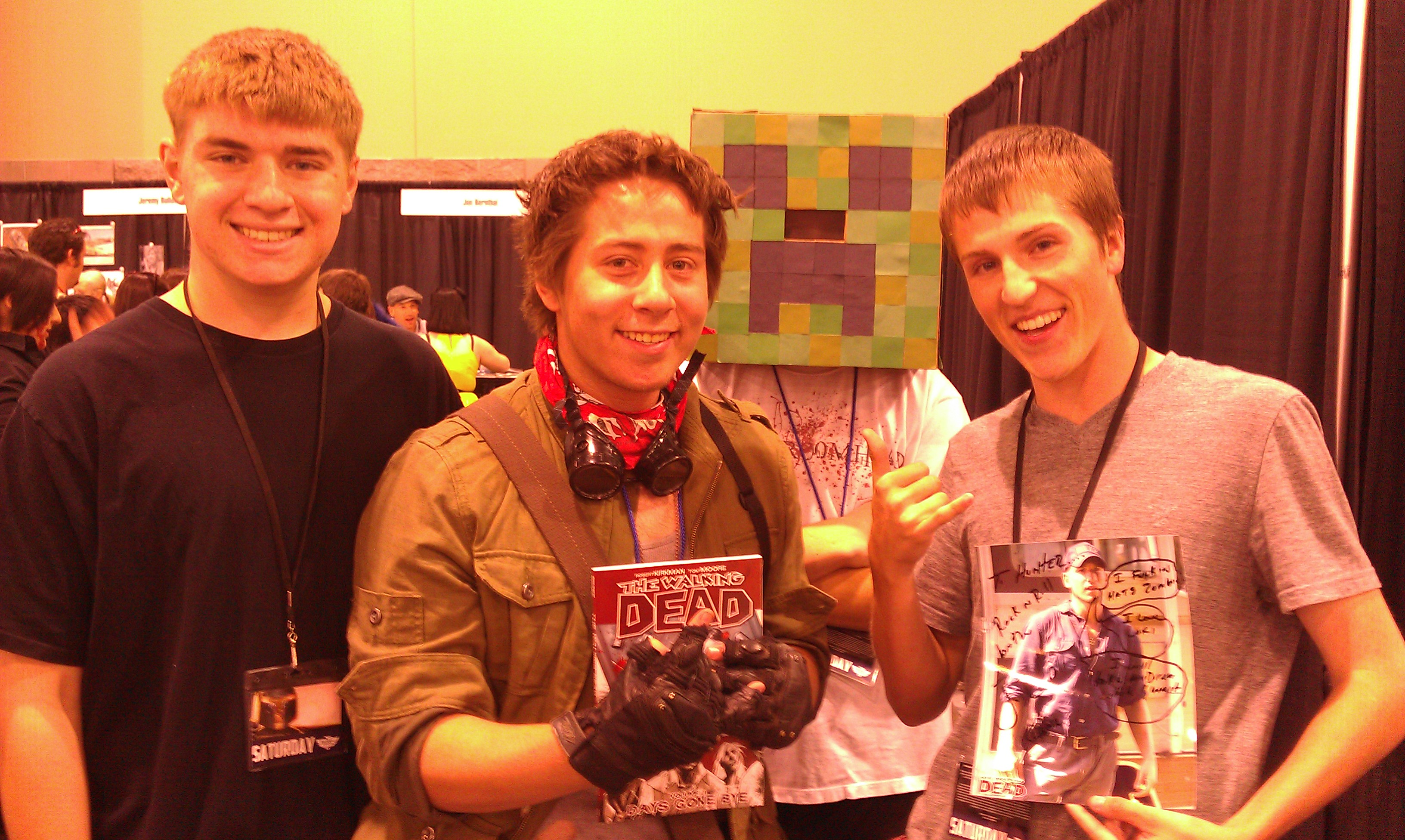 File:Friends after autograph session with Jon Bernthal at 2012 Phoenix Comicon.jpg ...