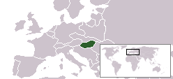 Teritori Republk Hongaria pada tahun 1920.