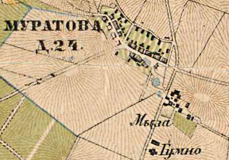План деревни Муратово. 1885 год