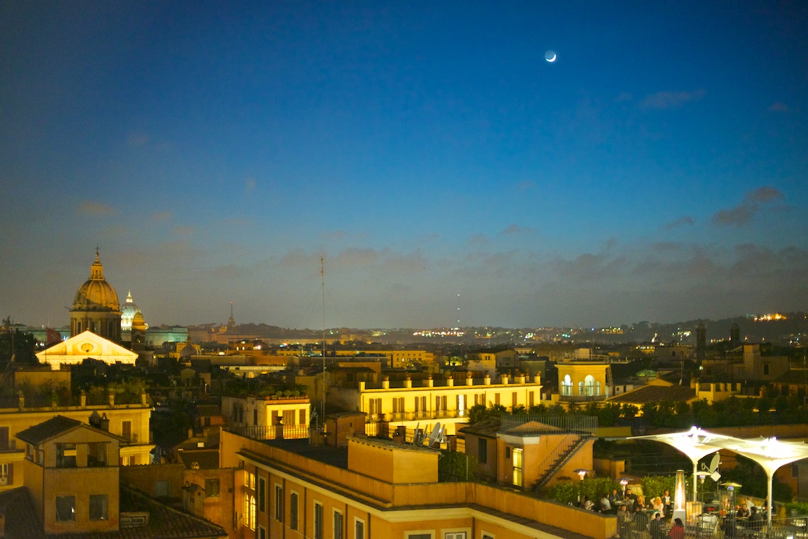 File:Panorama di Roma da Trinità dei Monti di notte.jpg ...