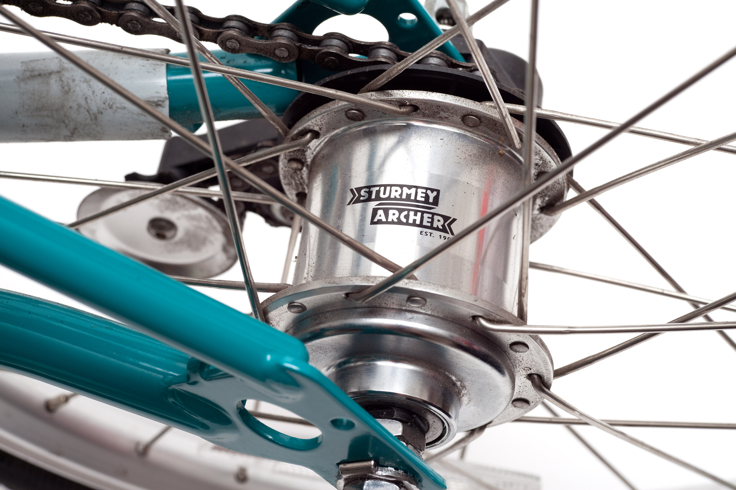 Sturmey Archer 27" Vintage Bike Rear Wheel 18mm Steel French Hubs USA Charity!