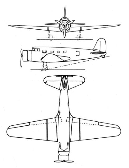 File:Vultee V-1A 3-view L'Aerophile July 1934.jpg