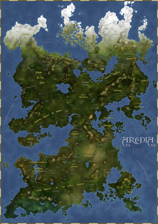 El continente de Aredia