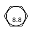 Metric bolt Class 8.8