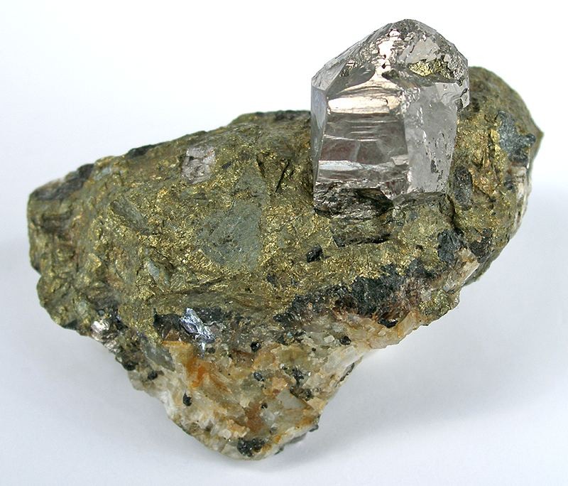 silver cobaltite mineral specimen on matrix