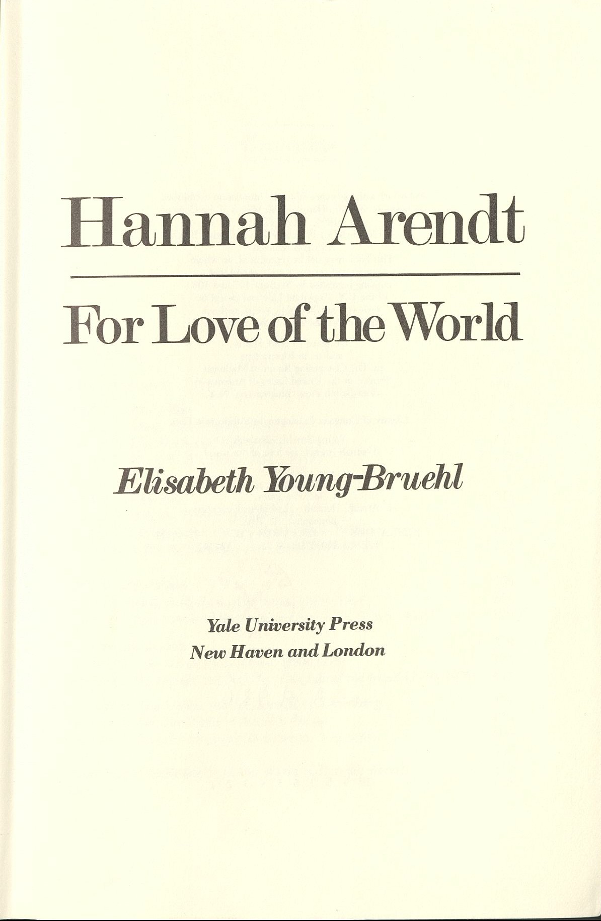 Hannah Arendt (1982)