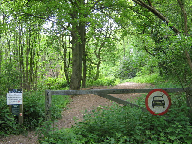 Entrance to Farningham Woods Nature Reserve - geograph.org.uk - 1302795