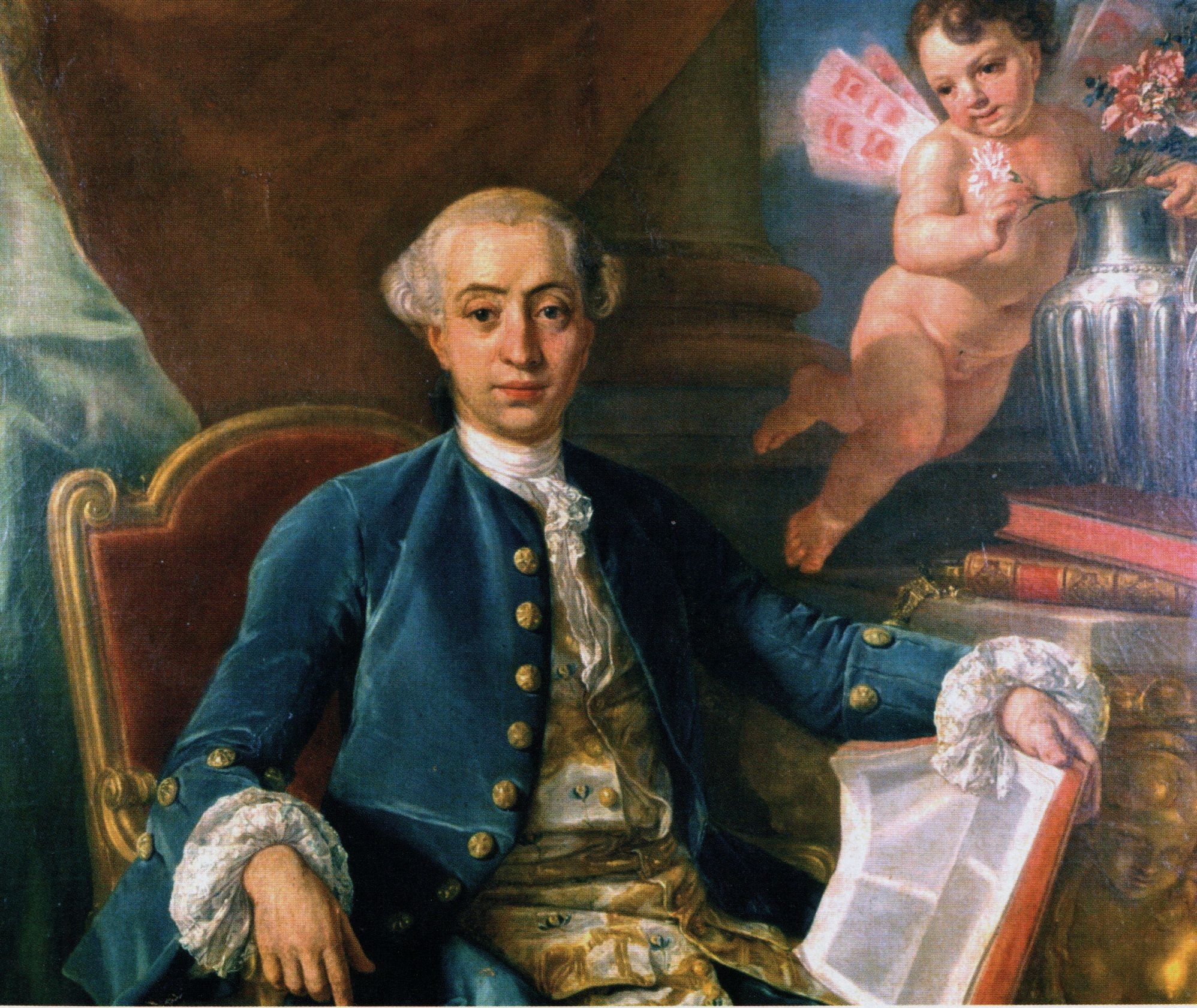 Retrato de Giacomo Casanova (1760), por Anton Raphael Mengs.