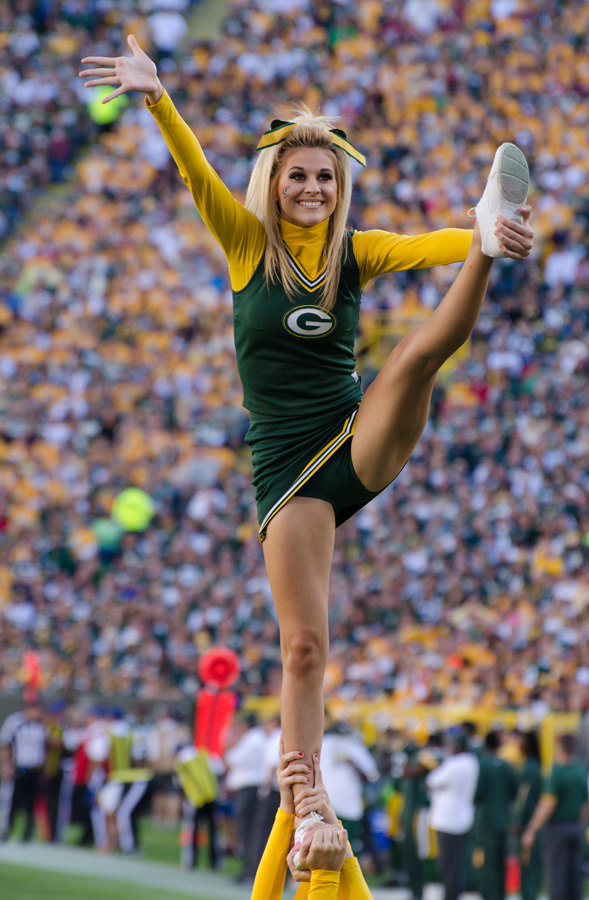 Green Bay Packers Girls GB Cheer Captain Cheerleader Dress at the Packers  Pro Shop