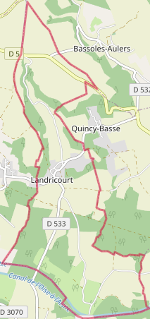 Landricourt - Localizazion