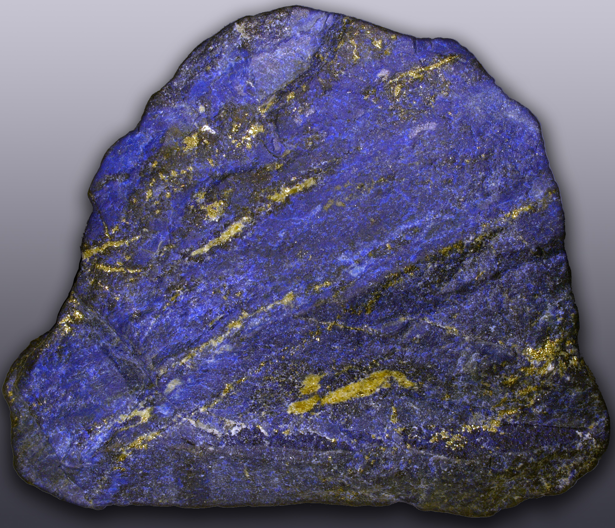 Lapis lazuli with pyrite. Afghanistan.