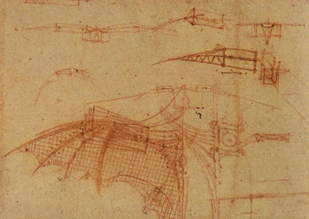 File:Leonardo Design for a Flying Machine, c. 1505.jpg