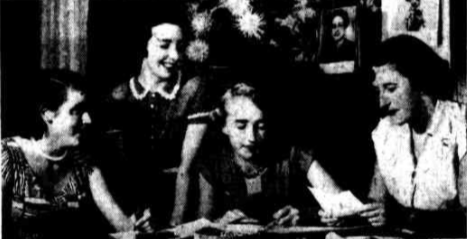 File:MISSES VIRGINIA FAVIELL, AUDREY WILKINS, PAT KINGS-FORD and CHARLENE TODMAN, members of the N.S.W. Society for Crippled Children.png