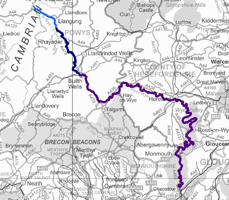 List of crossings of the River Wye