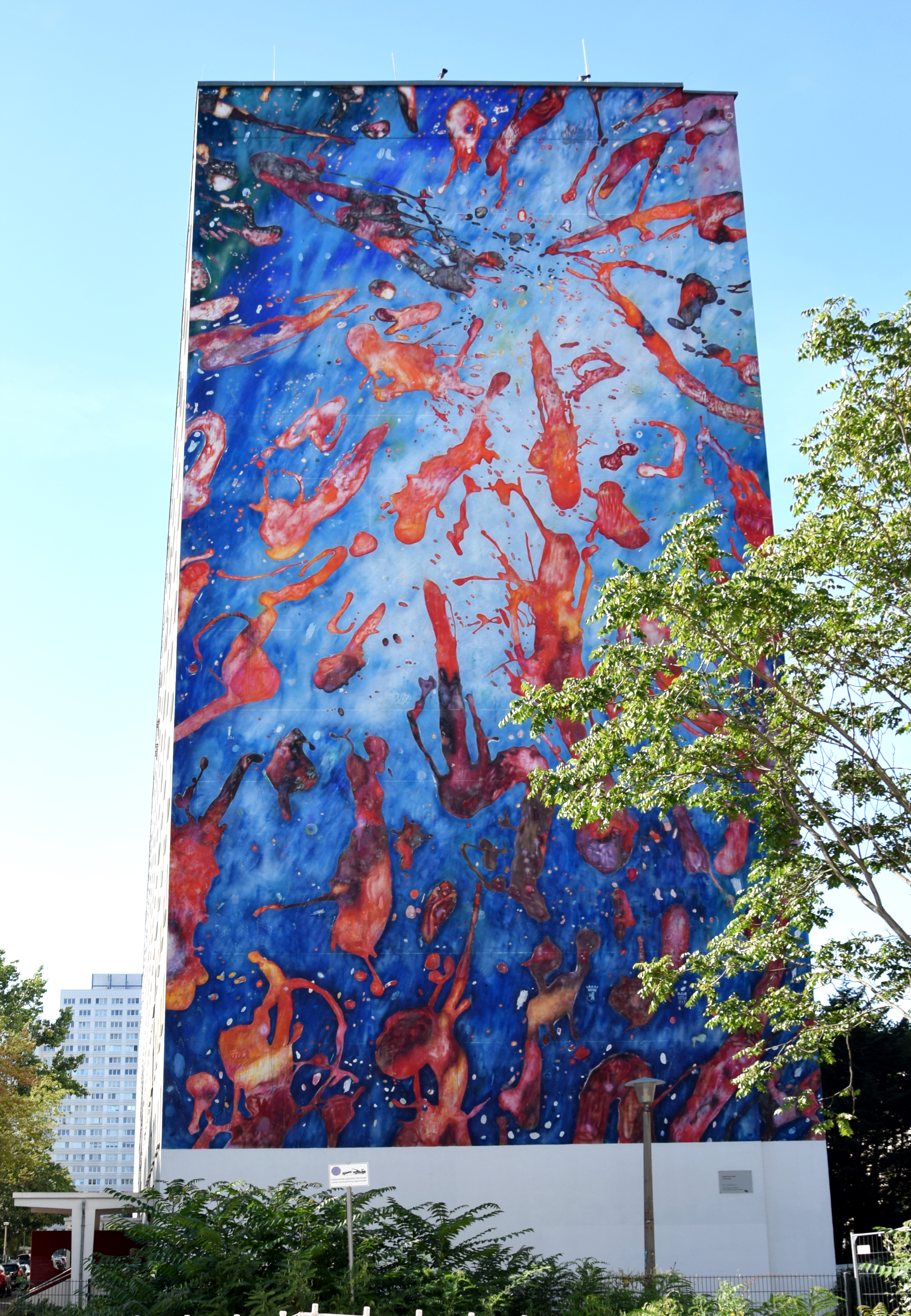 Mural "Lichtenberg" von Christian Awe an der Frankfurter Allee 192 in Berlin