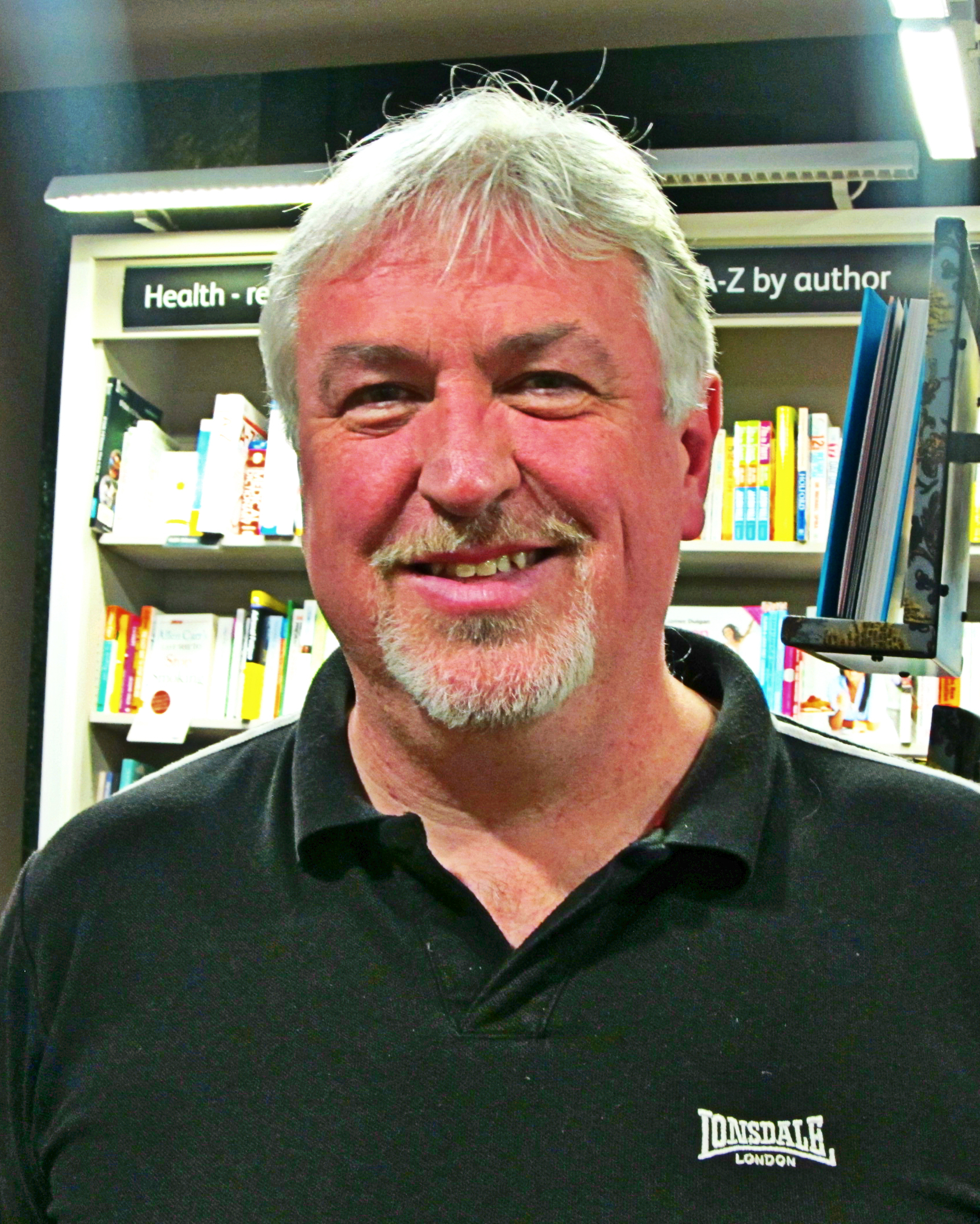 Paul Finch at [[Liverpool One]]'s [[Waterstones]], 13 March 2015