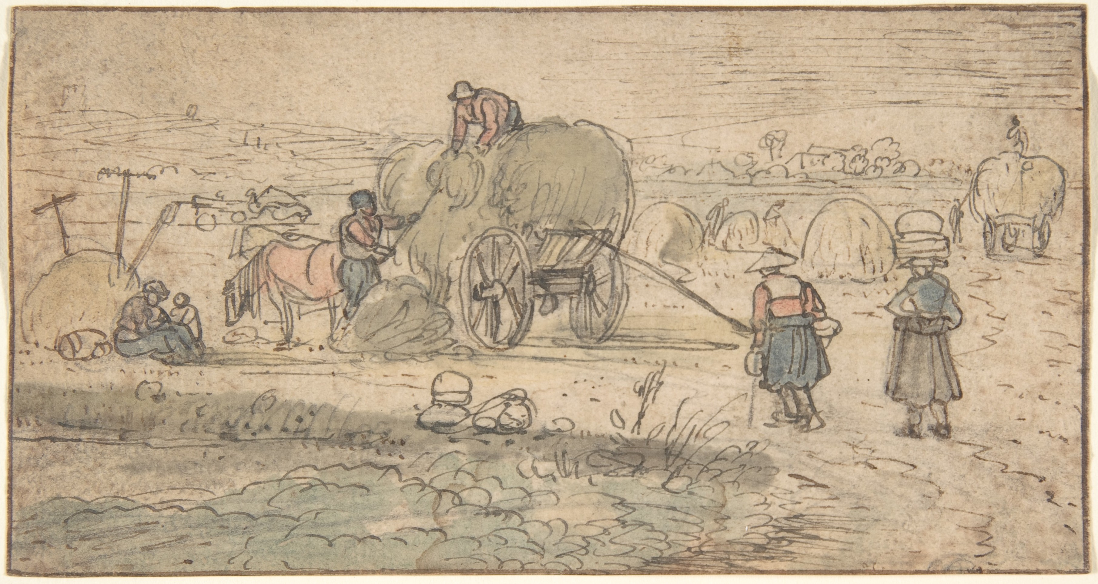 Peasants Loading Hay MET DP800090