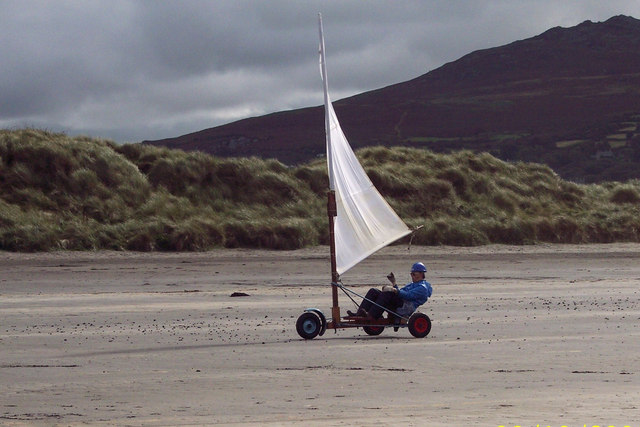 Sand Yachting on Newport Beach - geograph.org.uk - 315591