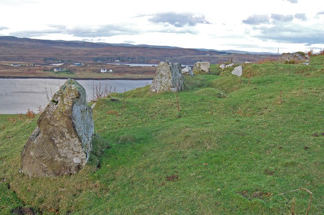 File:Standing stones below Dun Cruinn - geograph.org.uk - 618567.jpg