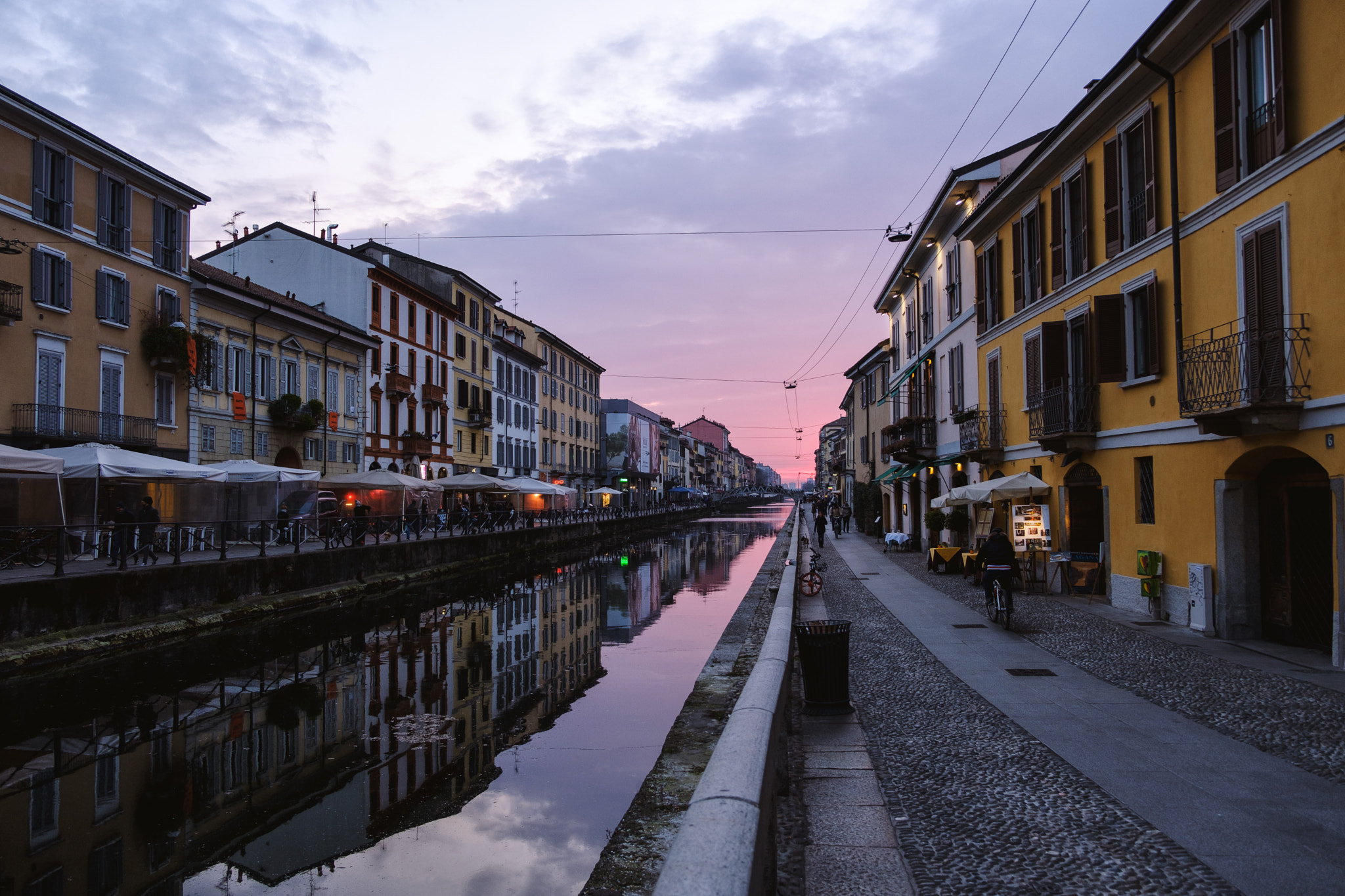 File Sunset On Naviglio Grande Jpeg Wikimedia Commons