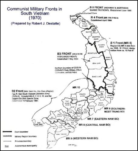 Các Địa Bàn Quân Sự Của Quân Giải Phóng Miền Nam Việt Nam