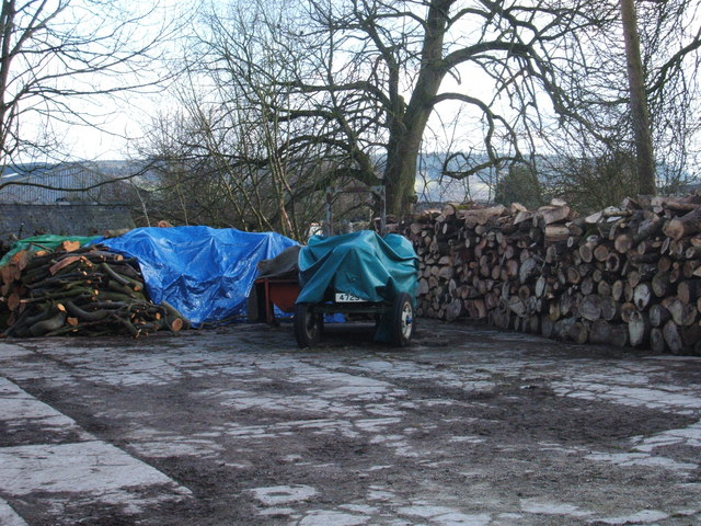 File:Tractor and woodpile - geograph.org.uk - 1184463.jpg