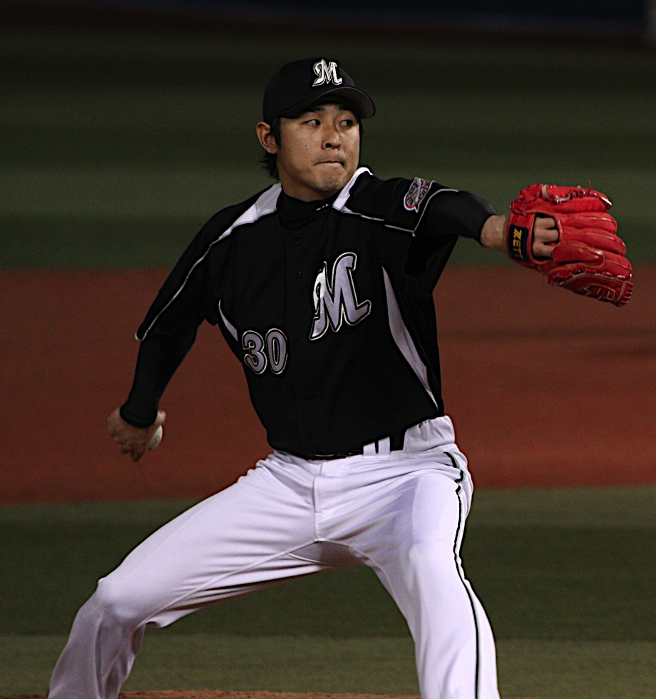 Ito with the Chiba Lotte Marines