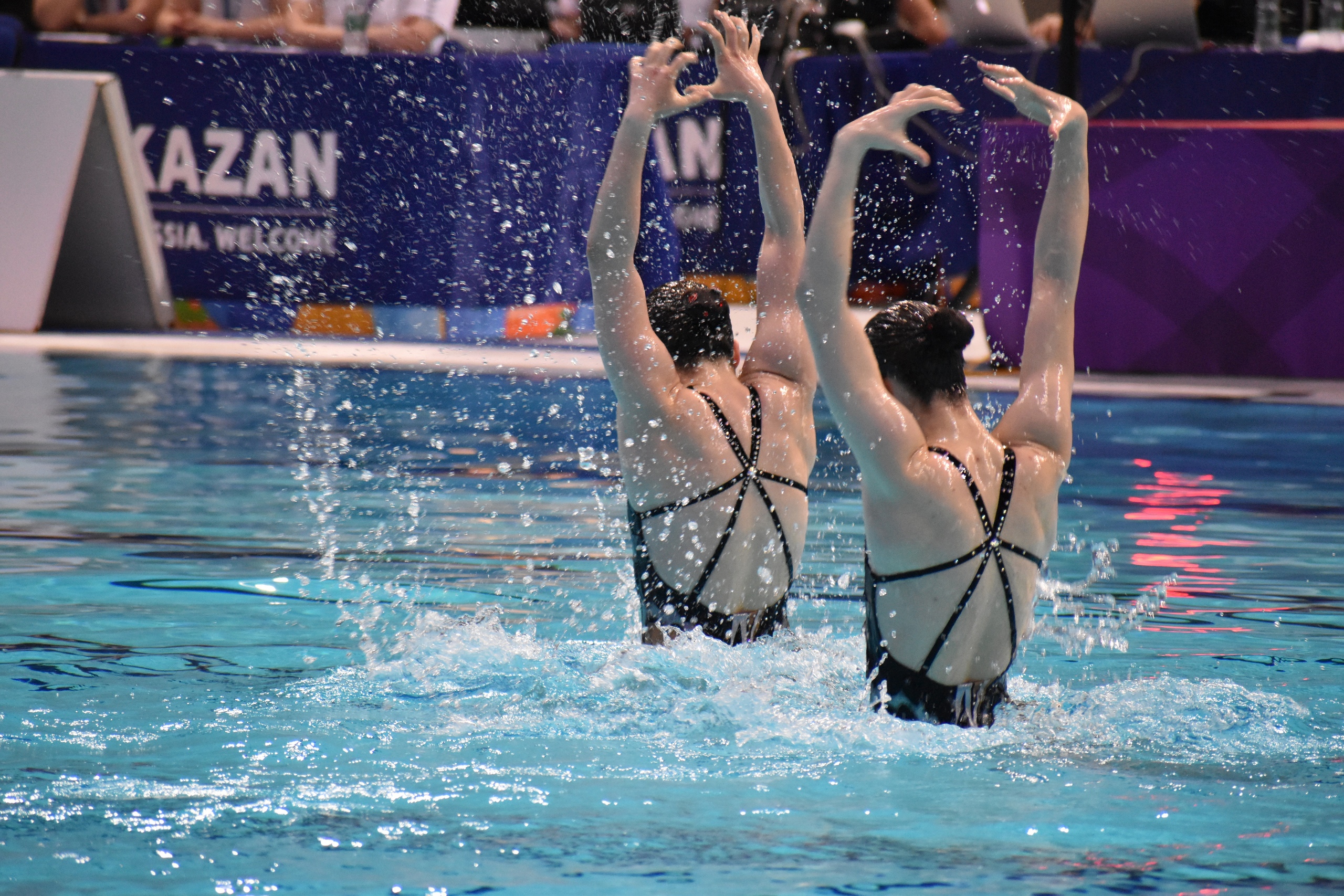 Synchronised swimming Barcelona 14 July 2003