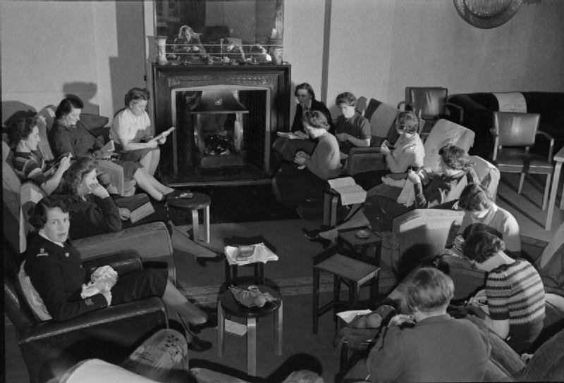 File:A Rest Break Home For Nurses- Everyday Life at a Hostel Funded by the British War Relief Society, Bedford Hotel, Buxton, Derbyshire, England, UK, 1945 D23821.jpg