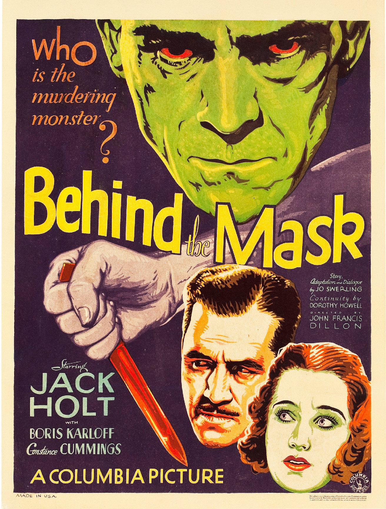dø nominelt Mening Behind the Mask (1932 film) - Wikipedia