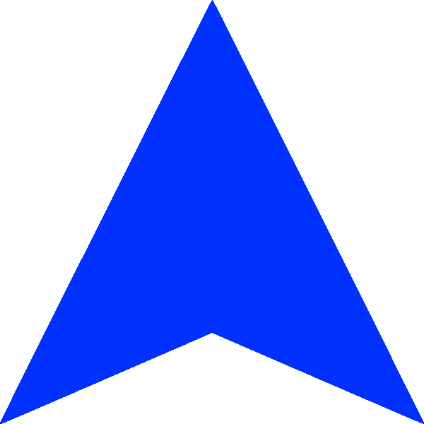 File:Blue Arrow Up Darker.png