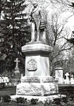 Sculpture of Charles Evans located near the entrance of the Charles Evans Cemetery, Reading, Pennsylvania Charles Evans, 1846 sculpture (A.S. Esterly, sculptor).jpg