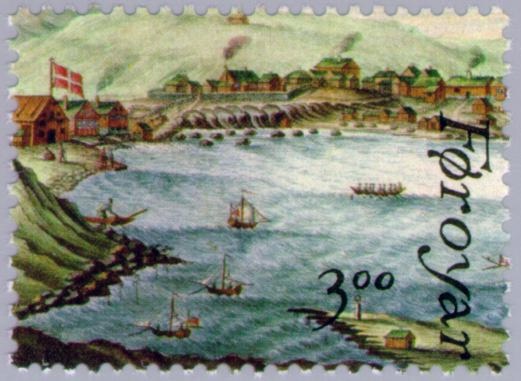 File:Faroe stamp 153 Hafnia 1987 II - Torshavn, Western Bay.jpg