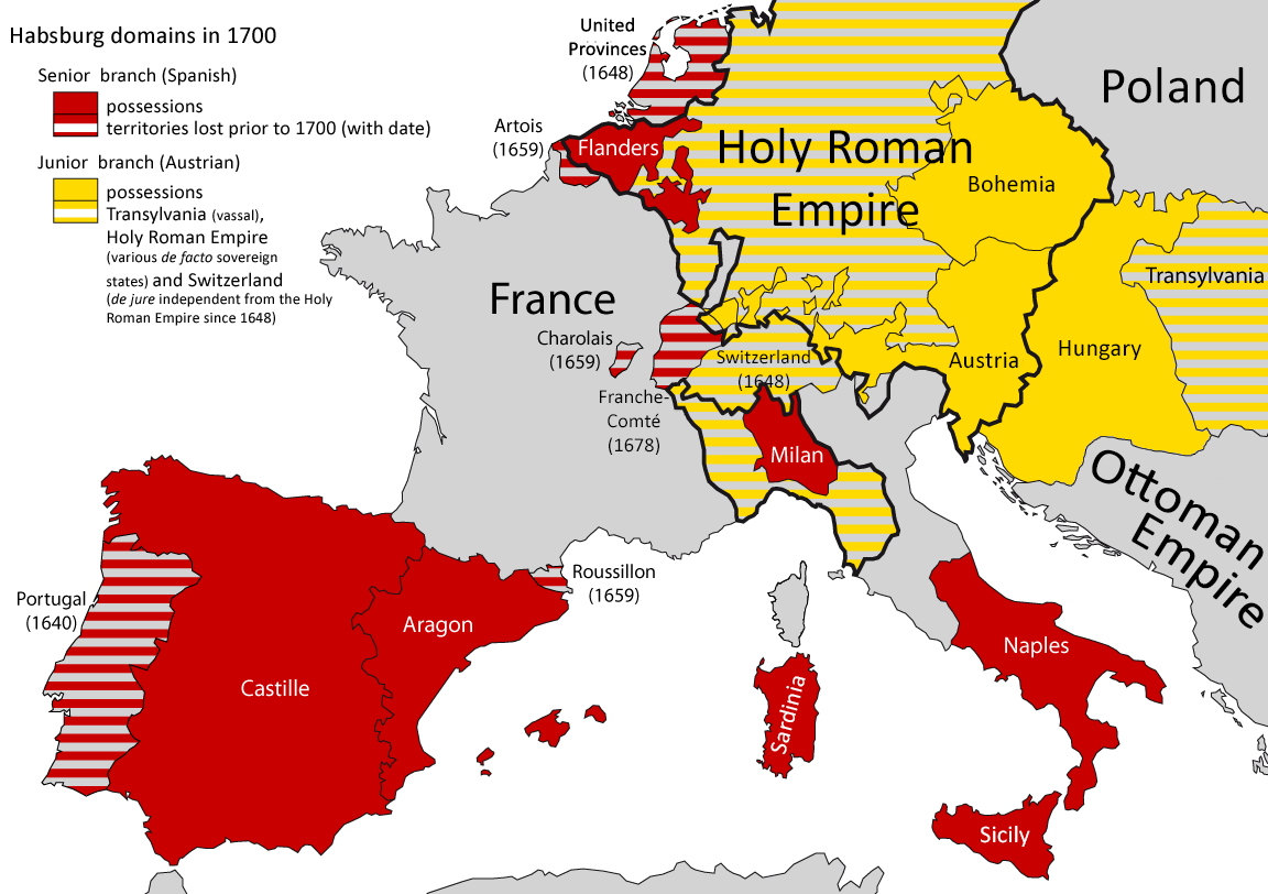 Habsburg Dominions 1700 