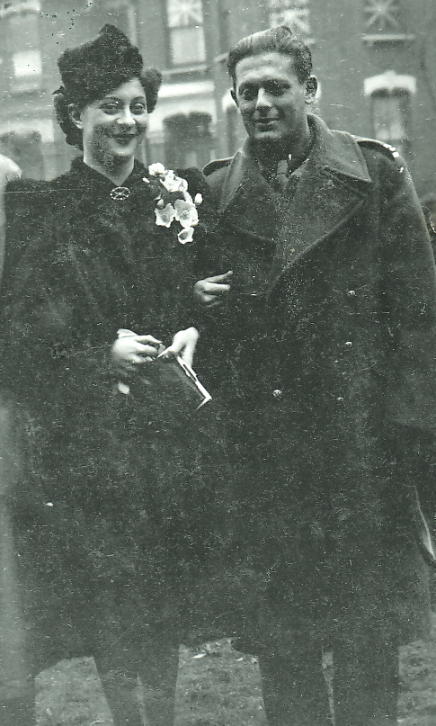  Stephan y Edith Körner el día de su boda en 1944.