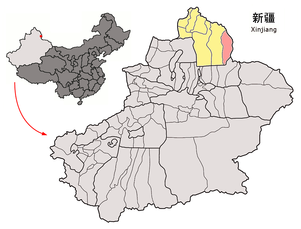 Location_of_Qinggil_within_Xinjiang_(Chi