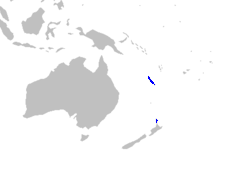 Mapa de distribuição de Xeronemataceae