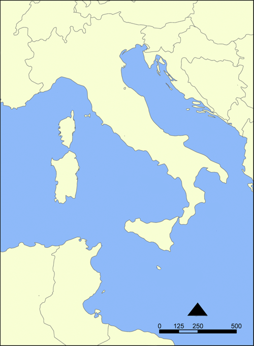 File:Map of Mediterranean seas surrounding Italy with no legends