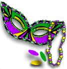 Mardi Gras mask and beads. Mardi Gras mask cateyes icon flip.png