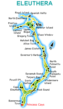 Princess Cays Map 