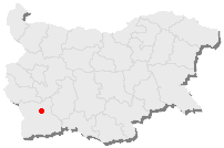 جای شهر رازلوگ بر روی نقشه بلغارستان