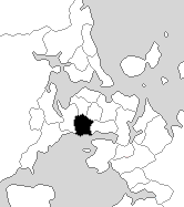 Roskill electorate boundaries between 1993 and 1996. Roskill electorate, 1993.png