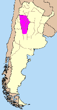Sierra argentina - Localizzazione