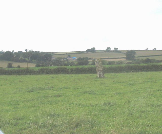 File:A prehistoric standing stone by Llanddyfnan Church - geograph.org.uk - 905578.jpg