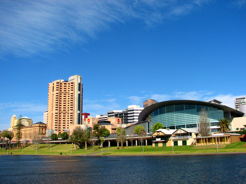 Adelaide skyline on clear summer's day